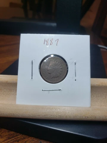 1887 Indian Head Cent Penny Actual coin pictured Cover