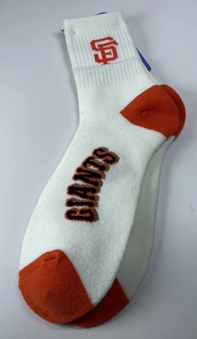 San Francisco SF Giants MLB FBF Stripes Quarter 1/4 Socks Men’s Large NWT Cover