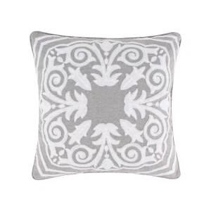 Mills - Grey Medallion Decorative Pillow - Levtex Home - Picture 1 of 3