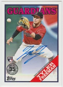 2023 Topps 1988 Topps 88BA-TF Tyler Freeman RC Auto Guardians Rookie Autograph - Picture 1 of 2