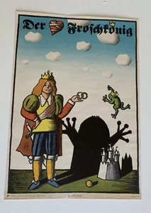 FROG KING Poster 1975, Egbert Herfurth, DDR, East Germany Excellent. Buy It Now, - Picture 1 of 9