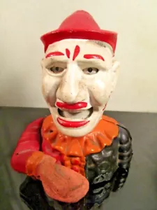 Gusseisen Clown mechanische Bank Humpty Dumpty - Bild 1 von 4