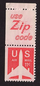 Scott #c78a Silhouette Jet Airliner correo aéreo uso código postal sello único - MNH - Imagen 1 de 1