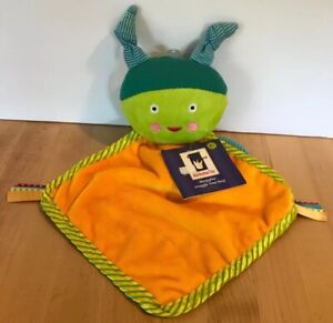Manhattan Toy Buggybu Lovey Snuggle Time Bug 2009 Green Yellow Wings Security
