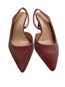 J.Crew Slingback Colette Pointed Toe Vintage Pink Pump Women's US 10.5 NIB - Picture 1 of 13