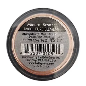 Bellapierre FB003-PURE ELEMENT Loose Mineral Bronzer Powder 9 Grams - Picture 1 of 2