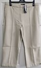 Ex M And S The Evie Straight Leg Faux Leather Zipped Pockets 7 8 Trousers