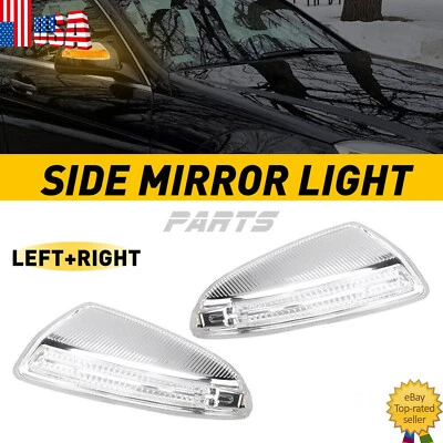 Par de luces de giro de espejo de puerta para Mercedes Benz W164 ML350 ML450 ML500 Foto 1 de 4