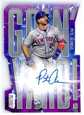 PETE ALONSO 2023 TOPPS STADIUM CLUB GOIN' YARD AUTO #04/25 METS - Image 1 of 2