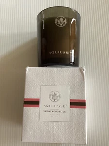 Aquiesse Candle SANDALWOOD FLEUR Luxury Soy BROWN GLASS 9 oz BOXED +Gift Bag - Picture 1 of 8