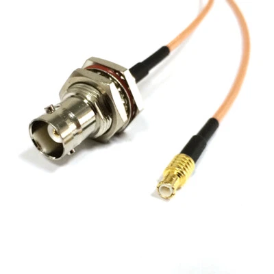BNC female bulkhead to MCX male ST straight RG316 cable 15cm 6inch for wireless - Image 1 of 3