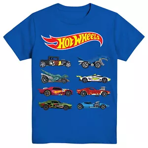 Camiseta Hot Wheels Little Boys' Car Grid ☆ Mattel Die Cast Cars ☆ Coche de carreras - Imagen 1 de 3
