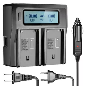 Neewer Dual-Channel LCD Display Battery Charger for Sony NP-F550/F570/F750/F770 - Picture 1 of 7