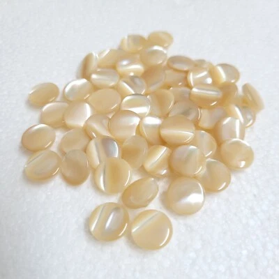 JHB Trocus Pearl Shell Button 10mm Self Shank Cream Baby Doll Creative Art Craft - Image 1 of 4