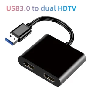 Docking Station Dual Screen USB Splitter for Laptop PC Computer for Mobile Phone - Afbeelding 1 van 12