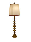 Alte Stehlampe Messing mit Schirm / Hohe Stehlampe - Wohnzimmer