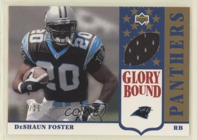 2002 UD Authentics Glory Bound Jerseys Gold /25 DeShaun Foster #GBJ-DF Rookie RC - Image 1 of 2
