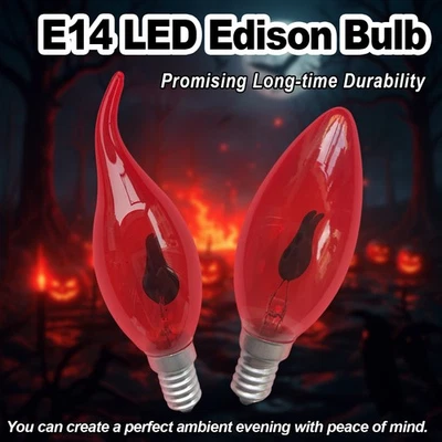 3W E14 220V Led Flame Effect Bulb Candle 3Watt Light Decoration Fire Flickering - Image 1 of 4