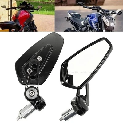 Rear View Side Mirrors Handle Bar End For Trident 660 Speed Triple 1050/S - Image 1 of 4