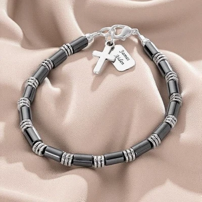 Jungen Personalisiert Armband Mit Jede Gravur! Erste Heilige Kommunion Gift für - Bild 1 von 4