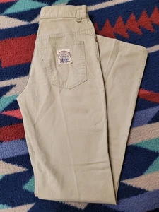 Jean vintage Levi's 544 femme taille 9 kaki beige 25x33 blanc onglet années 70 - Photo 1/11