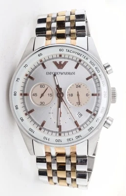 Vintage Emporio Armani Chronometer Steel Quartz Wristwatch AR-5999 - Image 1 of 4