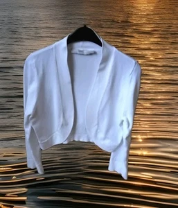 Jake*s Cocktail Bolero Feinstrick Gr. 38 in Weiß - 1mal getragen ! - Bild 1 von 4