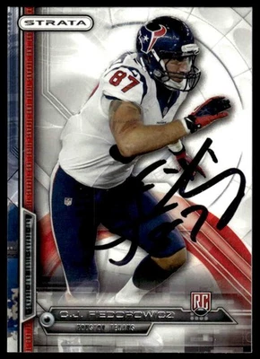 C.J. Fiedorowicz Signed Auto Autographed Card 2014 Topps Strata #139 Texans - Image 1 of 2