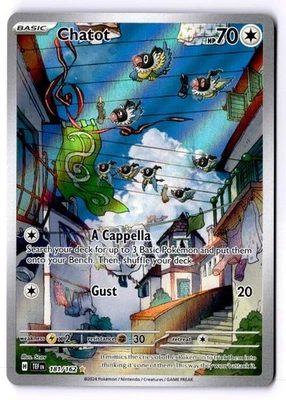 Chatot Illustration Rare SV05: Temporal Forces 181/162 NM - Image 1 of 2