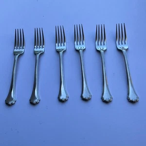 "Juego/6 tenedores de cena Oneida USA MIDTOWNE acero inoxidable brillante 7 3/8"" HECHOS EN EE. UU." - Imagen 1 de 9