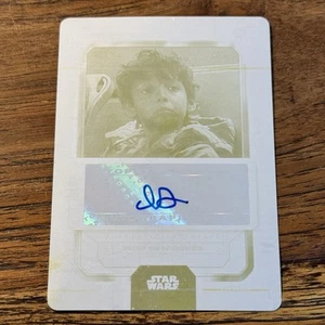Indie Desroches Corran 2023 Topps Star Wars Flagship PRINTING PLATE 1/1 AUTO #ID - Picture 1 of 2