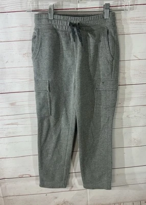 Pantalones deportivos antiguos gris marino para niños talla S 6-7 cintura elástica con cordón y bolsillos Foto 1 de 4