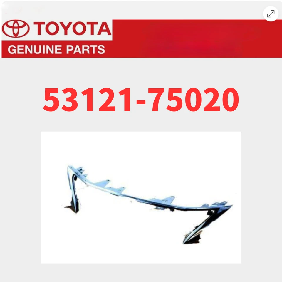 Toyota Genuine HS250H 2009/07-2012/01 Moulding radiator grille 53121-75020 OEM Foto 1 de 1
