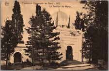 1913 GHENT WORLD EXPO Belgium Postcard "Le Pavilion de Maroc" Morocco / Unused