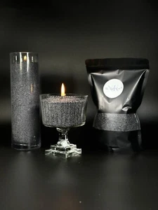 Candle Sand Black Caviar Is Palm Wax Granules - Picture 1 of 5