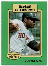 1987 HYGRADE ALL-TIME GREATS JOE MORGAN HOUSTON ASTROS #NNO