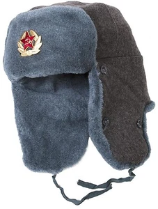 Sombrero de invierno ushanka soldado del ejército soviético. Orejas de aviador trapper - Imagen 1 de 4