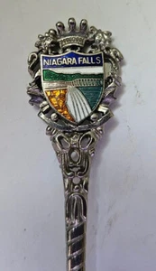 VINTAGE SILVER COLLECTIBLE SOUVENIR SPOON - CANADA NIAGARA HORSESHOE FALLS - Bild 1 von 3