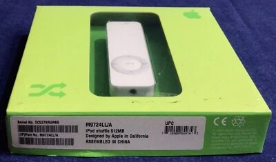 Rare Apple iPod Shuffle 1st Gen White 512MB M9724LL/A NEW SEALED - Image 1 of 4
