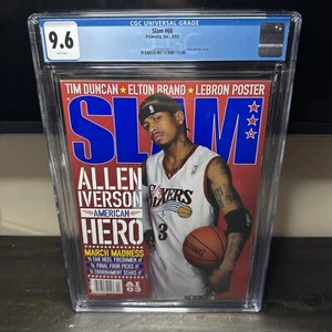 CGC 9.6 Sports Illustrated(SLAM MAGAZINE #68 4/2003)Allen Iverson - Picture 1 of 1