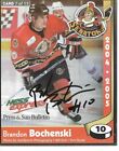 2004-05 Binghamton Senators Brandon Bochenski Signed Auto Team Issue Postcard
