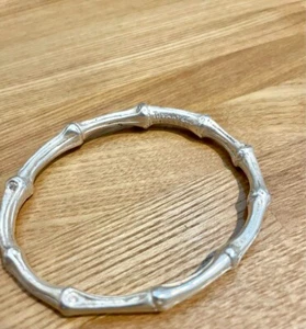 Tiffany & Co.  Tiffany / SV925 Bamboo Bangle Bracelet / Silver inner 18cm - Picture 1 of 7