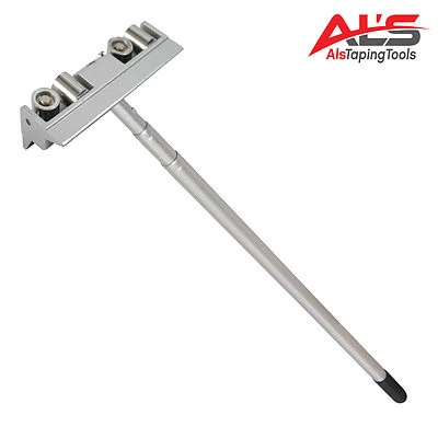 PLATINUM DRYWALL TOOLS Platinum Corner Roller with Rankee 3-8 ft Extendable Handle