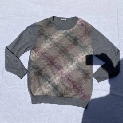 Authentic Balmain Grey Wool Sweater - Image 1 of 4