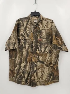 Woolrich Outdoors Shirt Mens Adult XL Color Camo Button Up Short Sleeves - Picture 1 of 6