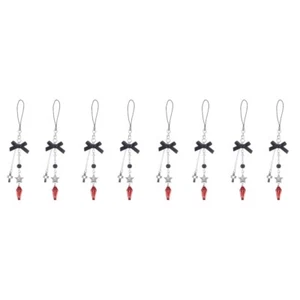 Set of 4 Pentagram Mobile Phone Chain Cute Accessories Cellphone Charm Strap - Zdjęcie 1 z 12