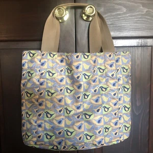Franco Sarto Large Reversible Nylon Tote Birds - Picture 1 of 8