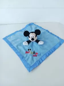 Disney Mickey Mouse Blue Lovey Security Blanket Mickey Red Car Security Blanket - Picture 1 of 10