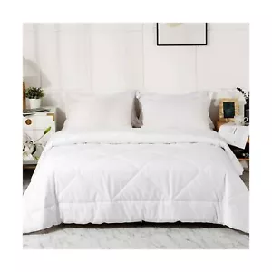 2024 Premium Upgraded Uncompressed Bed Quilt All Season 100% Cotton Filled Co... - Picture 1 of 8
