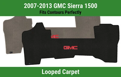 Alfombra delantera Lloyd Classic Loop para GMC Sierra 1500 '07-13 con logotipo GMC 1 rojo Foto 1 de 4